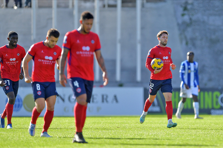 Oliveira de Azemeis, Portugal. 12th Feb, 2023. Kazu (Oliveirense)  Football/Soccer : Portugal Liga Portugal 2 SABSEG match between UD  Oliveirense 2-1 FC Porto B at the Estadio Carlos Osorio in Oliveira de