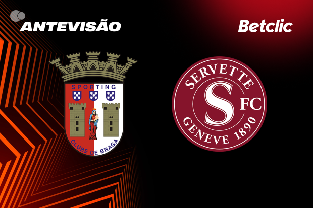 SC Braga x Servette: antevisão, ausências e onzes prováveis