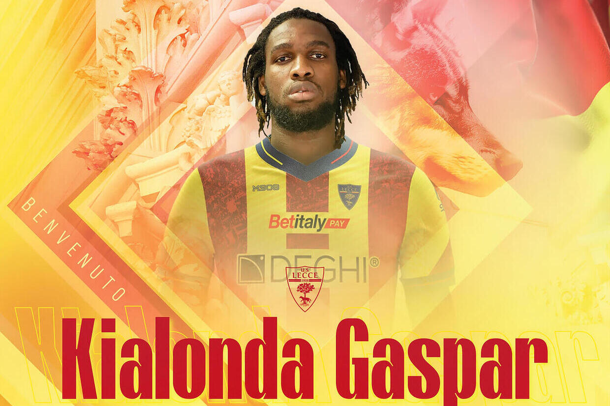 Do Estrela para o Lecce: Kialonda Gaspar é reforço