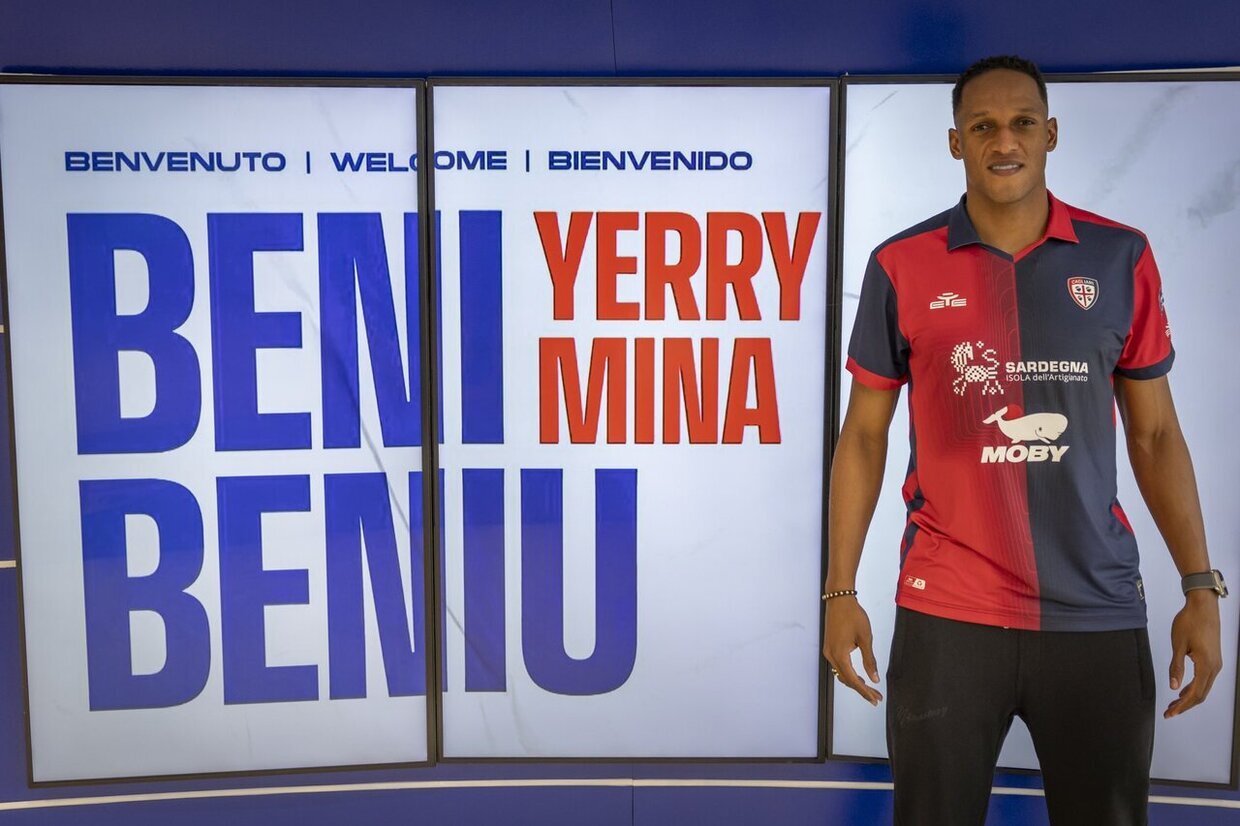 Yerry Mina é reforço do Cagliari