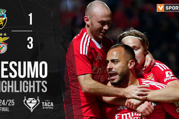 VIDEO | Resumo Farense 1-3 Benfica