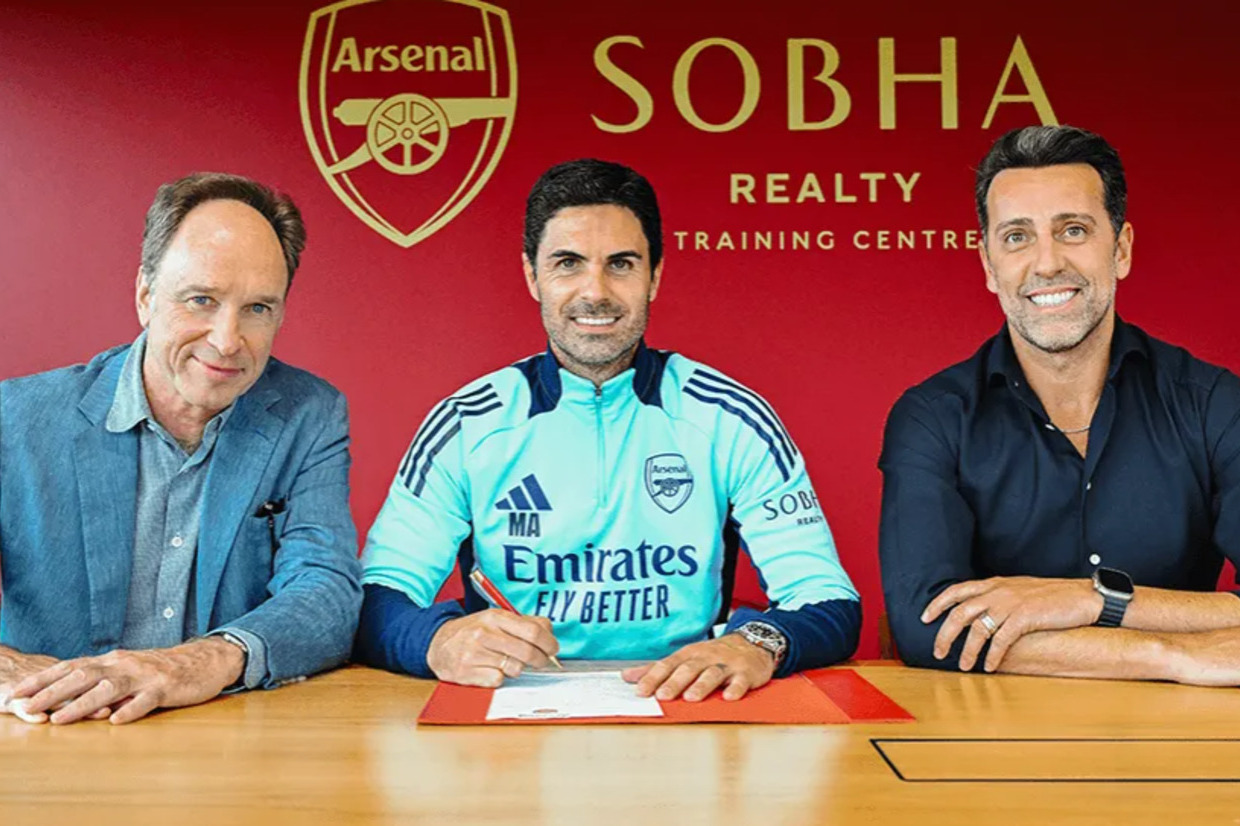 OFICIAL | Arteta renova com o Arsenal por mais três temporadas